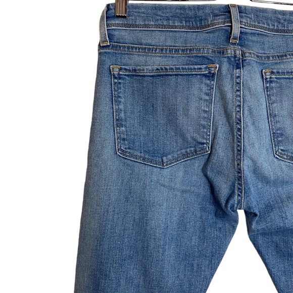 Fidelity Denim Mila Crop Distressed Stretch Skinny Leg Cropped Mid Rise Jeans 28 - Picture 10 of 16